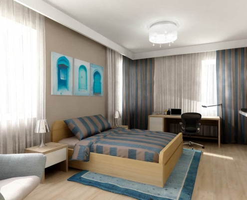 Blue Amazing Bedroom